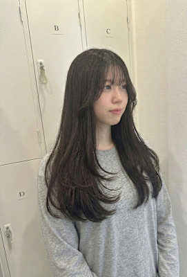 髪質改善 レイヤースタイル 大人可愛い