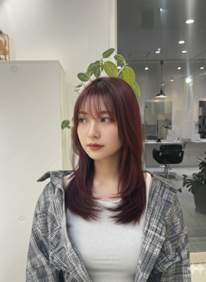 髪質改善 レイヤースタイル 大人可愛い