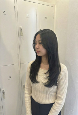 髪質改善 レイヤースタイル 大人可愛い