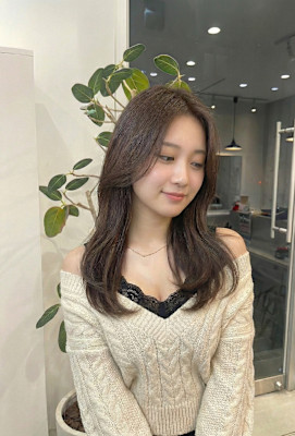 髪質改善 レイヤースタイル 大人可愛い