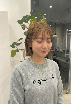 髪質改善 レイヤースタイル 大人可愛い