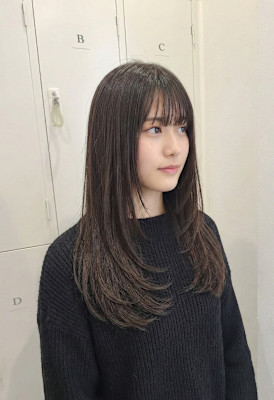 髪質改善 レイヤースタイル 大人可愛い