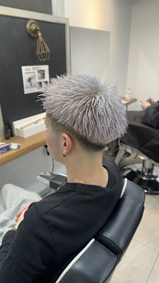 りつき/大宮/フェード/ホワイトシルバー/メッシュ