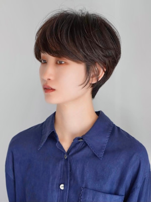 前下がりショート・ボブ/絶壁解消/前髪あり/40代/30代