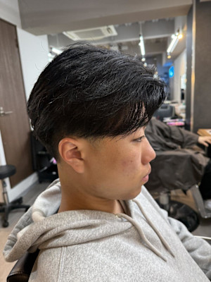  大宮/カット/短髪/毛流れ/センターパート