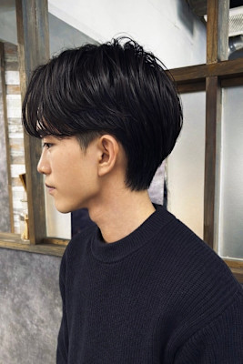 毛流れセンターパート