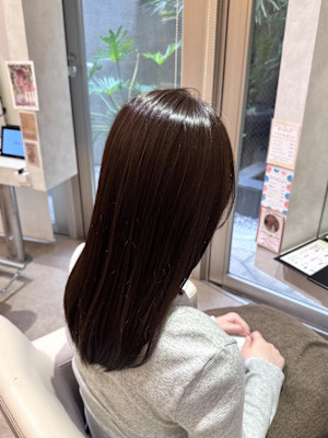 赤みレス艶カラー◎