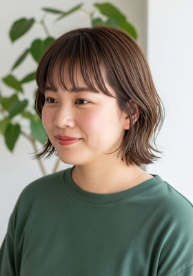 シャギーショート/ローライトカラー/可愛い/外はねレイヤー