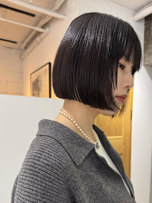 透明感髪質改善ベージュダブルカラーミルクティーグレージュ