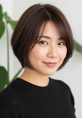 レイヤーボブ/モカブラウンベース/大人可愛い/顔周りボブ