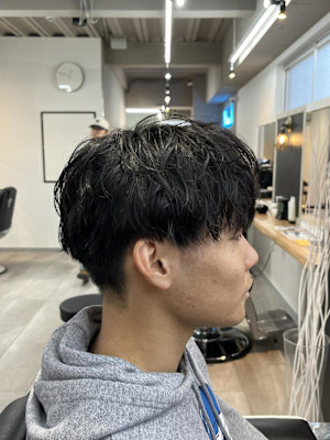 大宮/カット/短髪/毛流れ/センターパート