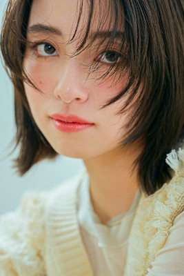 大人カラーこなれフェイスレイヤーボブ