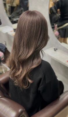 2ブリーチ〜透明感グレージュカラー