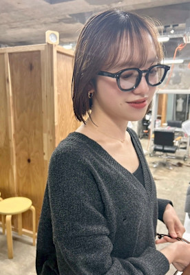 大人かわいいナチュラルボブ