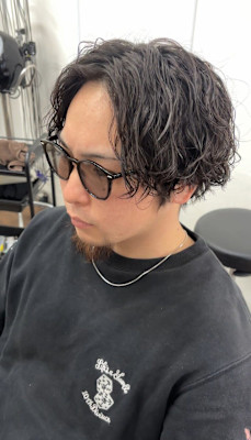 センターパート/ツイストスパイラルパーマ