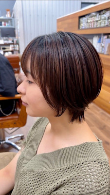 ショートボブ/丸みしショートボブ/くびれショート