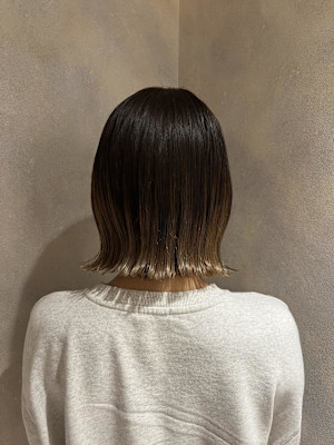 ボブ/切りっぱなしボブ/外はねボブ