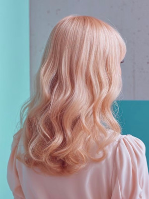 ブリーチ、ピンク、サーモンピンク