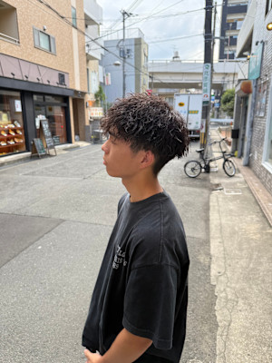 メンズパーマ/ツイストスパイラルパーマ/尼崎