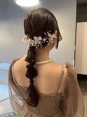 参列ヘア♪