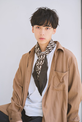 波巻きスパイラル無造作束感マッシュ