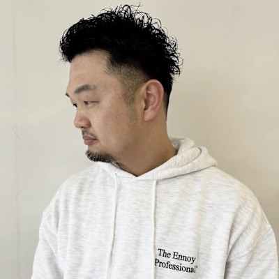 メンズ　フェードカット　パーマスタイル　大須