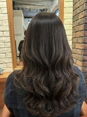 艶髪グレージュの美シルエット【201スタイル】