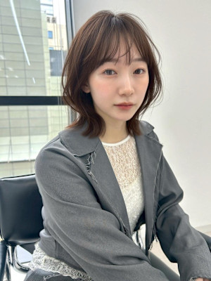 くびれボブ ミディアムレイヤー 20代 30代 銀座 東銀座