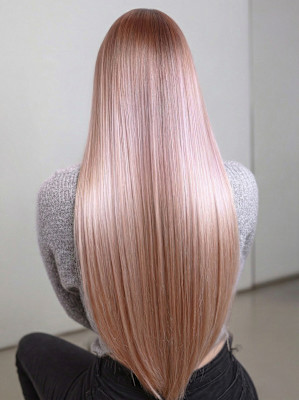 ブリーチカラー 髪質改善 ストレートヘア ハイトーンカラー