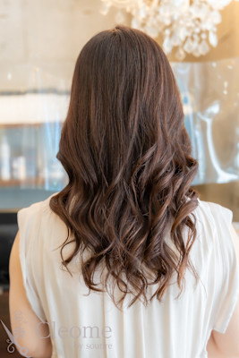 ♪オリーブグレー小顔レイヤーカットクラゲヘアーココアベージュ