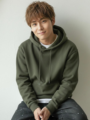 ライトアッシュ束感ショート