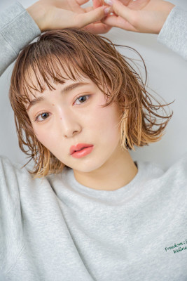 大人カジュアルなボブパーマ