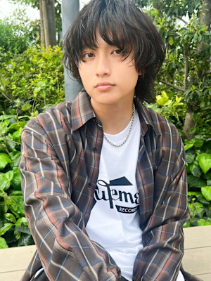 メンズマッシュウルフ