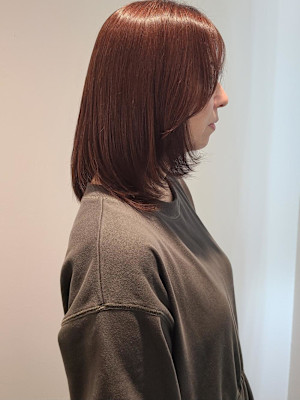 【南部担当】コーラルピンク/ピンクブラウン/顔まわりレイヤー