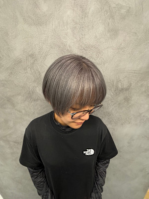 ショートスタイル×グレージュ