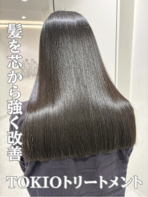 髪の芯から髪質改善★TOKIOトリートメント高濃度内部補修♪