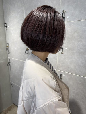 髪質改善カラー/大人ボブ