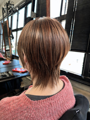 まとまる大人ショートウルフ