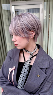 大人可愛いマッシュショート