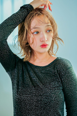 くしゃっとハイトーンボブ