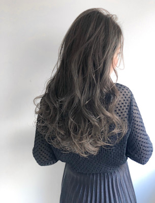 ロング/アッシュ/透明感