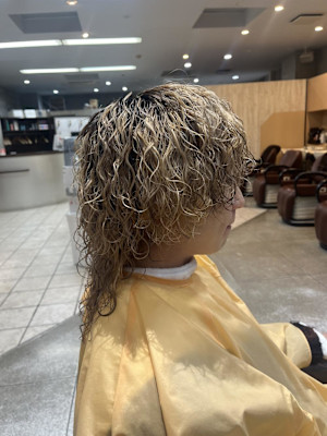 メンズ　波巻きスパイラルウルフ