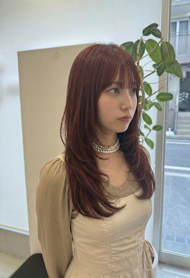 髪質改善 レイヤースタイル 大人可愛い