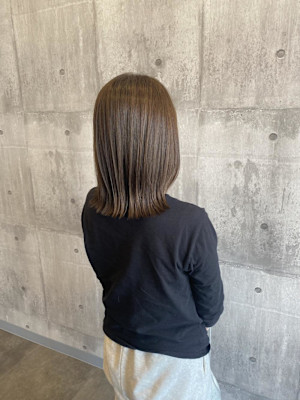 ロングボブ×オリーブベージュ《ARCH CHIAKI》