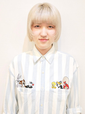 【morio成増/宇佐美】丸みボブと顔まわりレイヤー