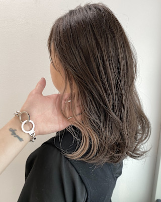 ミディアム/ブラウン/インナーカラー