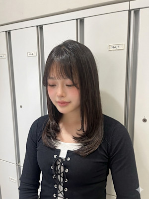 【伊勢原】似合わせレイヤーカット×うる艶ブラウンベージュ