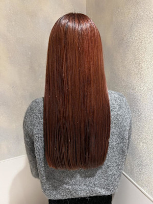 ダブルカラー/オレンジブラウン/レッドオレンジ