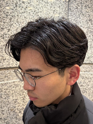 ビジネスニュアンスパーマスタイル