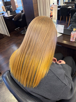 ハイトーン✖ビビットイエローグラデーション